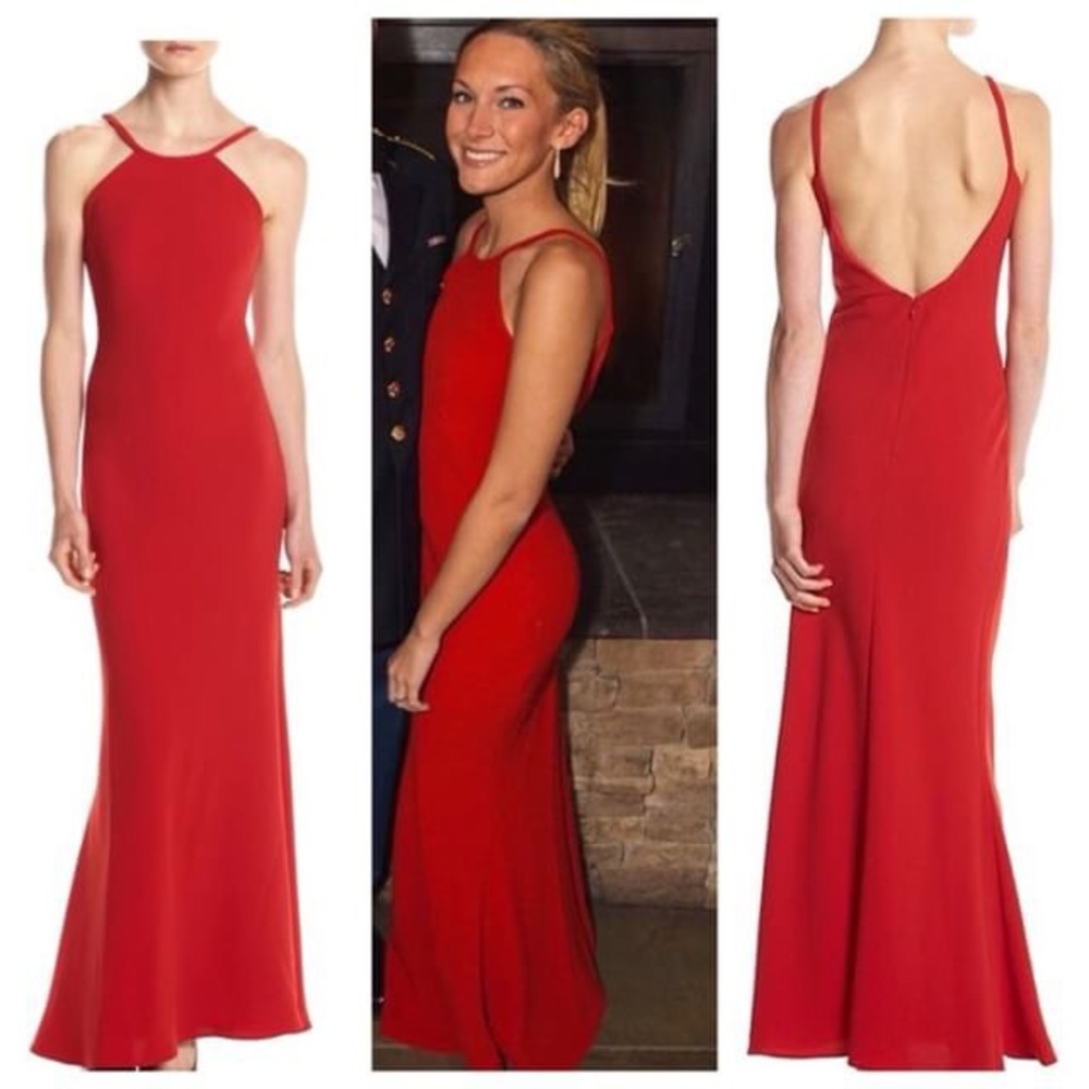 Red Formal Calvin Klein Dress